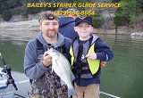 Striper fishing guide service